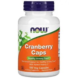 Натуральна добавка NOW Cranberry Caps, 100 вегакапсул