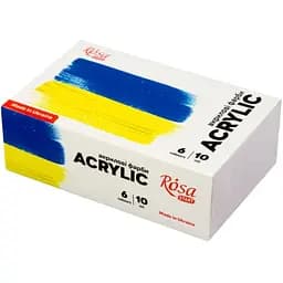 Набір акрилових фарб Ukraine 6×10 мл Rosa START