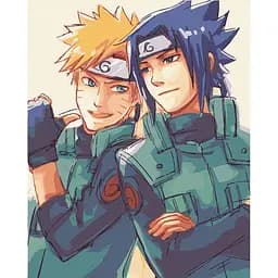 Картина по номерам Наруто и Саскэ 40х50 см 10225-AC