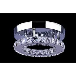 Стельовий LED світильник люстра з кришталем діаметром 19см Linisoln S001