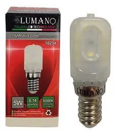 Лампа для холодильника LED РН 5W E14 6500К 175-265V (пластик) (18234) TM LUMANO