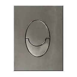Панель змиву пластикова Koer KT-0606-07 157x198x3mm, кнопка закруглена графіт KR5712, Графит - мініатюра 4