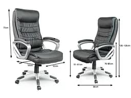 Офісне крісло Sofotel EG-226 Black - мініатюра 3
