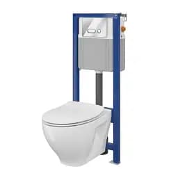 Інсталяція Cersanit AQUA 22 QF з кнопкою INTERA + унітаз MODUO із сидінням Slim 30412