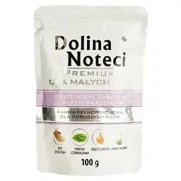 Влажный корм для собак малых пород Dolina Noteci Premium, с кроликом, фасолью и коричневым рисом, 100 гр