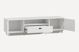 Тумба під телевізор Moreli FK-0004 з ящиком та дверцятами 1760х460х450 мм Білий - мініатюра 2