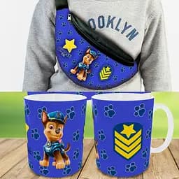 Подарочный набор :Сумка-бананка+ Кружка Щенячий патруль"Paw Patrol" детский,для мальчика (00195)