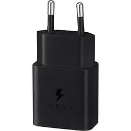 Зарядний пристрій Samsung 15Вт USB-С, кабель USB-C USB-C, 1м, чорний (EP-T1510XBEGEU) - мініатюра 3