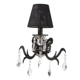 Бра Brille BCL-301W/1 настенное накладное в спальню хрустальное с абажуром классическое