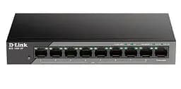 Коммутатор D-Link DSS-100E-9P 8xFE PoE, 1xGE, 92W (DSS-100E-9P)