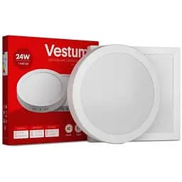 Квадратный светодиодный накладной светильник Vestum 24W 4000K 220V 1-VS-5405