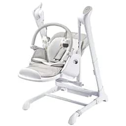 Крісло-гойдалка + стільчик для годування Caretero Indigo Light Grey - мініатюра 4