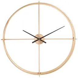 Настінний годинник J-line золотий в металевому корпусі 82 см (84055)