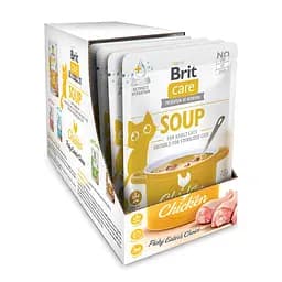 Набір Корм ​​вологий Brit Care Soup Chicken суп з куркою д/котів 75 г 15 шт.