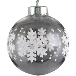 Шар Yes! Fun Снежинки с принтом 8 см прозрачный (972884)