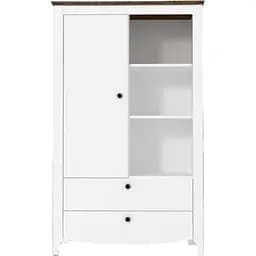 Пенал-витрина Gerbor Карина KOM1D2S Нимфея альба/Дуб сонома трюфель (GRB-1354)