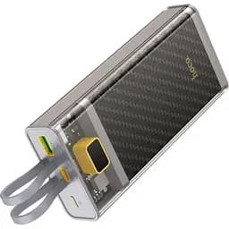 Портативна батарея Powerbank Hoco J104A Discovery Edition 22.5W with cable 20000mAh Grey - мініатюра 4