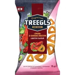 Снеки Treegls кукурудзяні зі смаком лобстера 75 г
