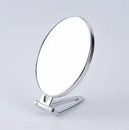 Дзеркало косметичне Salon Professional настільне 6 дюймів для щоденного макіяжу овальне сріблясте - мініатюра 3