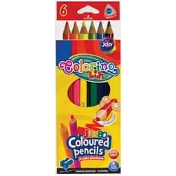 Карандаши цветные Colorino Jumbo с точилкой 6 цветов 6 шт. (15516PTR/1)