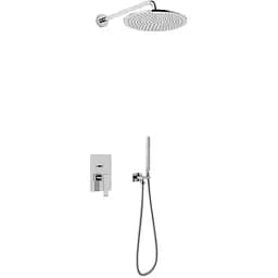 Душова система Kohlman Axis 20 chrome + BOX прихованого монтажу QW210NR20, Хром