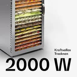 Дегідратор сушарка Food Dehydrator LT-20 для овочів фруктів м'яса грибів 20 лотків 2000Вт - мініатюра 5