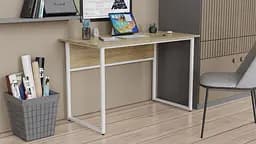 Комп'ютерний стіл Ferrum-decor Коді 75x100x70 білий ДСП Дуб Сонома 16мм (FRD-101212)