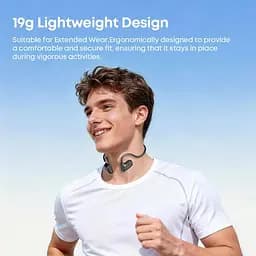 Навушники Langsdom кісткові бездротові BE24 з памʼяттю 16GB MP3 плеєром Bluetooth та шумоподавленням для бігу і спорту Фіолетовий - мініатюра 6
