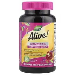 Комплекс для здоров'я жінок 50+ Nature's Way Alive! Women's 50+ Gummy, 60 желейок