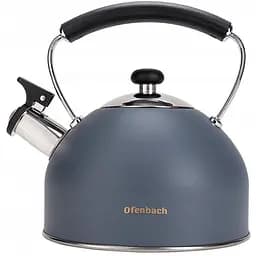 Чайник Ofenbach 2.2 л зі свистком сірий (OF-100324)