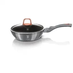 Сковорода Berlinger Haus глубокая со стеклянной крышкой, 24, серый (BH 6003)