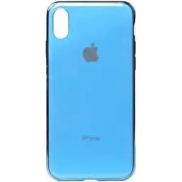 Чохол-накладка Toto Electroplate Print TPU Case Apple iPhone X/XS Flowers Blue