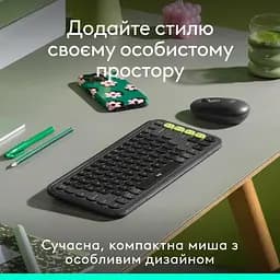 Миша Logitech POP Mouse with Emoji Graphite (910-007412) - мініатюра 2