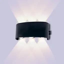Світильник фасадний Eurolamp LED 6W 3000K IP65 чорний (40) - мініатюра 4