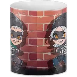 Кухоль GeekLand Fortnite Фортнайт FT.02.38 Гиби арт Пройдисвіт і негідник 330 мл білий