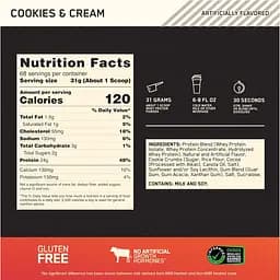 Сироватковий протеїн Optimum Nutrition Whey Gold Standard Cookies and Cream 2.11 кг - мініатюра 4