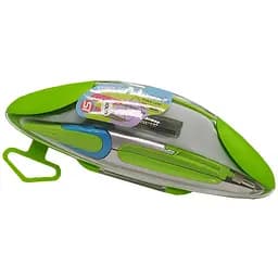 Циркуль Bambi 201 зелений у пластиковому пеналі