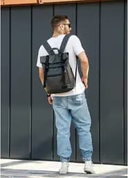 Чоловічий рюкзак Sambag RollTop Zard графітовий 31 х 30 х 16 см (24238009m) - мініатюра 6