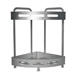 Полка Homax двухуровневая угловая алюминиевая 35.9х23.7х23.7 см серебристая (EBA-3520 AL)