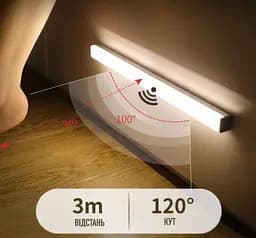 Сенсорна лампа LED Strip sensor light 200mm (cool white) - мініатюра 2