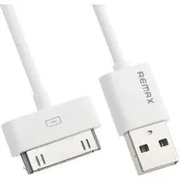 Кабель 30pin Apple для iPhone 3Gs 4 iPad 2 3 Remax Fast Charging