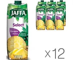 Jaffa Select, Упаковка 12 шт. x 0.95 л, Нектар натуральний Ананасовий Джаффа