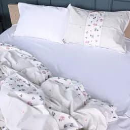 Простыня MirSon Сатин 22-1401 Blooming Beauty 180x220 см (2200010566949)