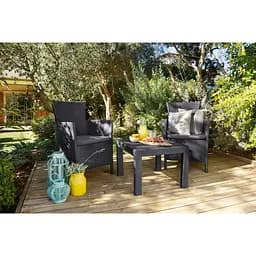 Комплект садових меблів Allibert Keter Rosario balcony set графіт - прохолодний сірий - мініатюра 7