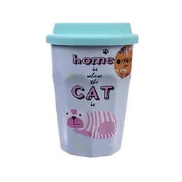 Чашка Offtop з кришкою, 360 мл, блакитний (863156)