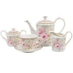Чайный набор Lefard 15 предметов Английская роза 220 мл (924-855)