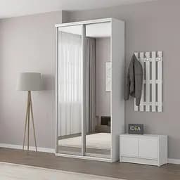 Шафа-купе Idea серія 1 120 x 60 x 240 см Білий Дзеркало