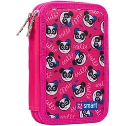 Пенал твердий Smart HP-01 Hello, panda, 13х21х4 см, рожевий (532828)