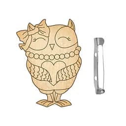 Заготовка броши для раскрашивания "Совушка-2" Fabrika Decoru FDZB-043