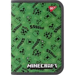 Папка для зошитів YES Minecraft Creepers пластикова на блискавці В5 (492203)